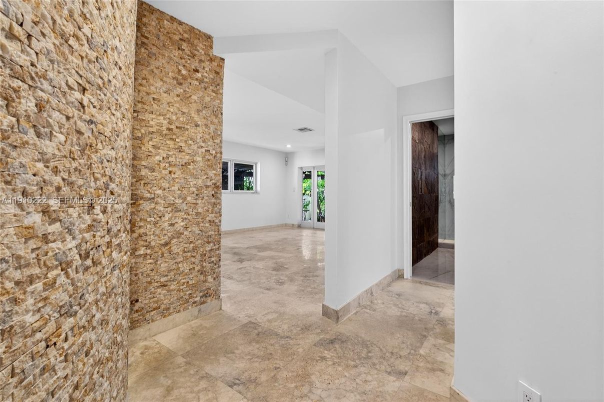 Interior, Recessed Lighting, Stone Walls