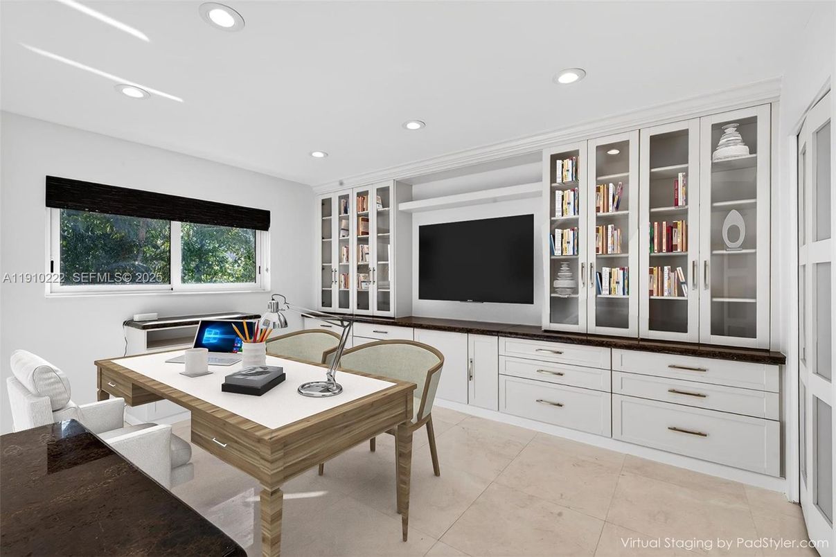 Home Office, Interior, Recessed Lighting