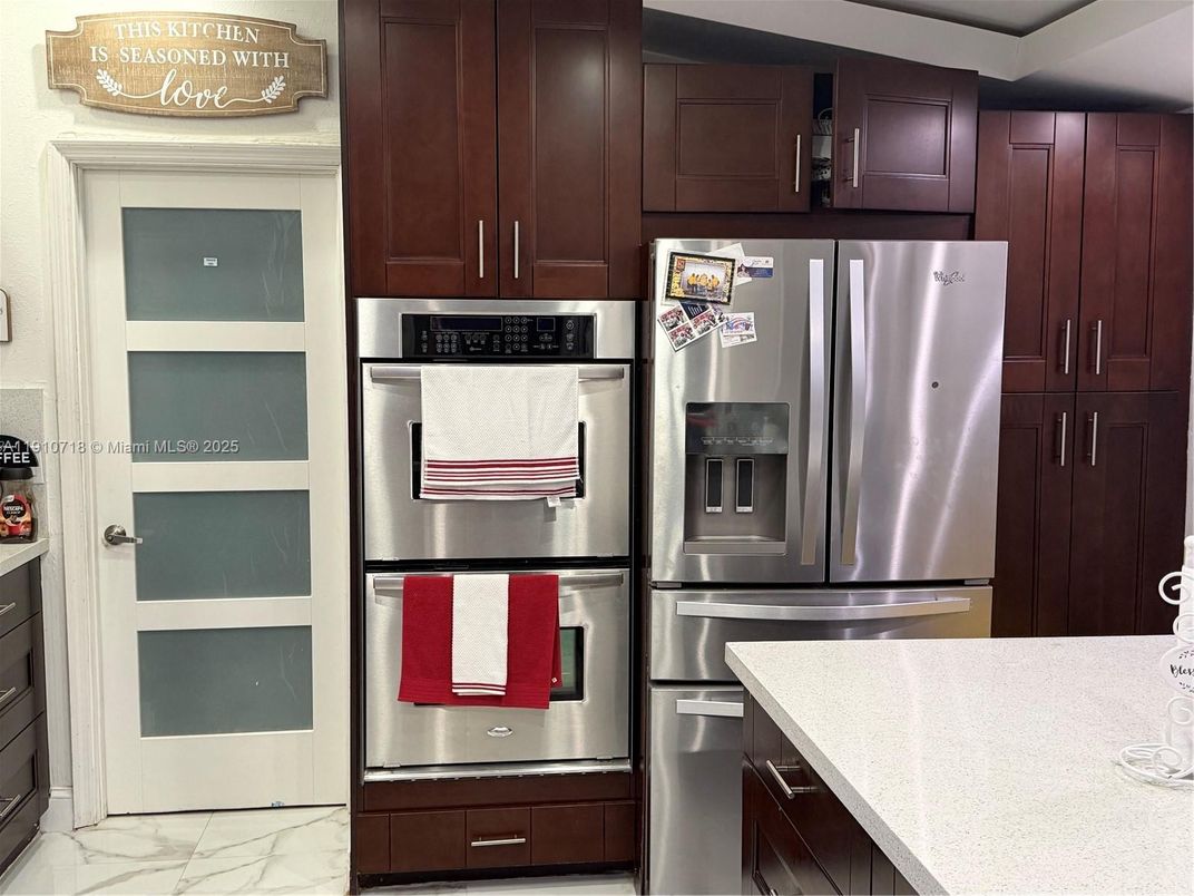 Interior, Kitchen, Marble, Stainless Steel Appliances