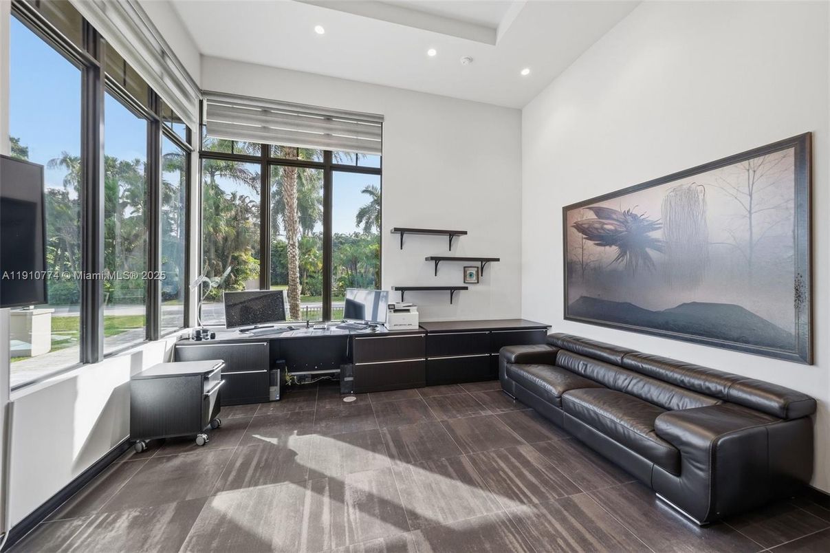 Home Office, Interior, Recessed Lighting