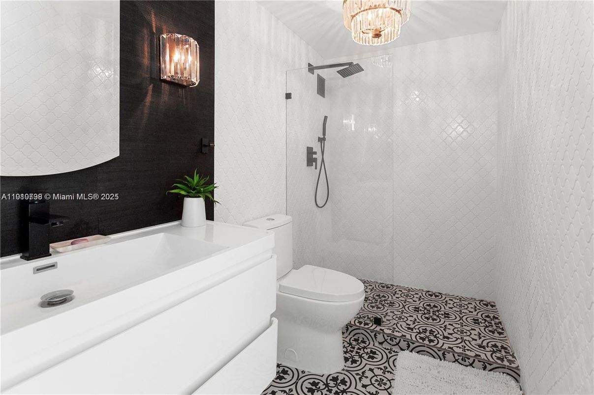 Bathroom, Glass Shower, Interior