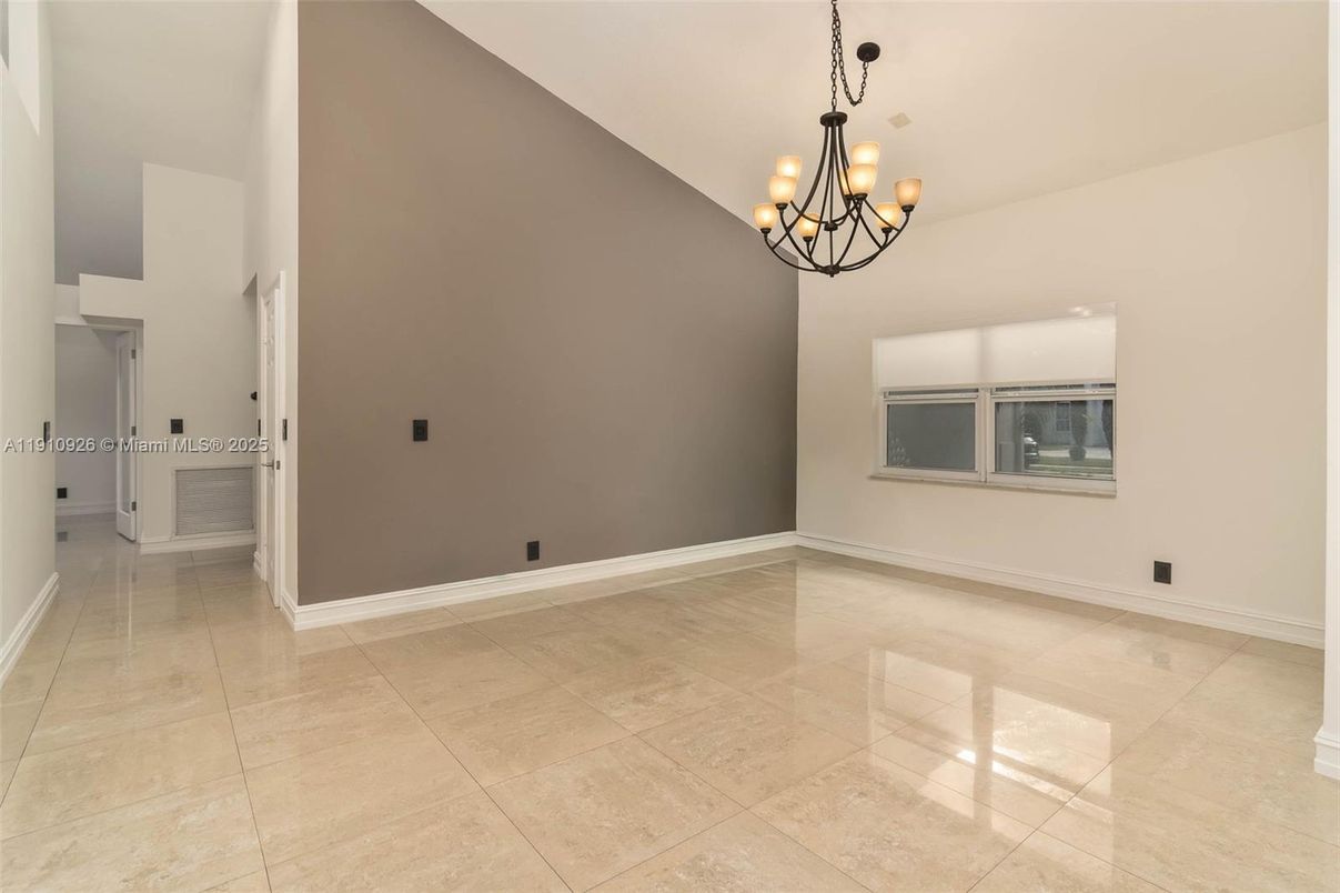 Chandelier, Empty room, Interior
