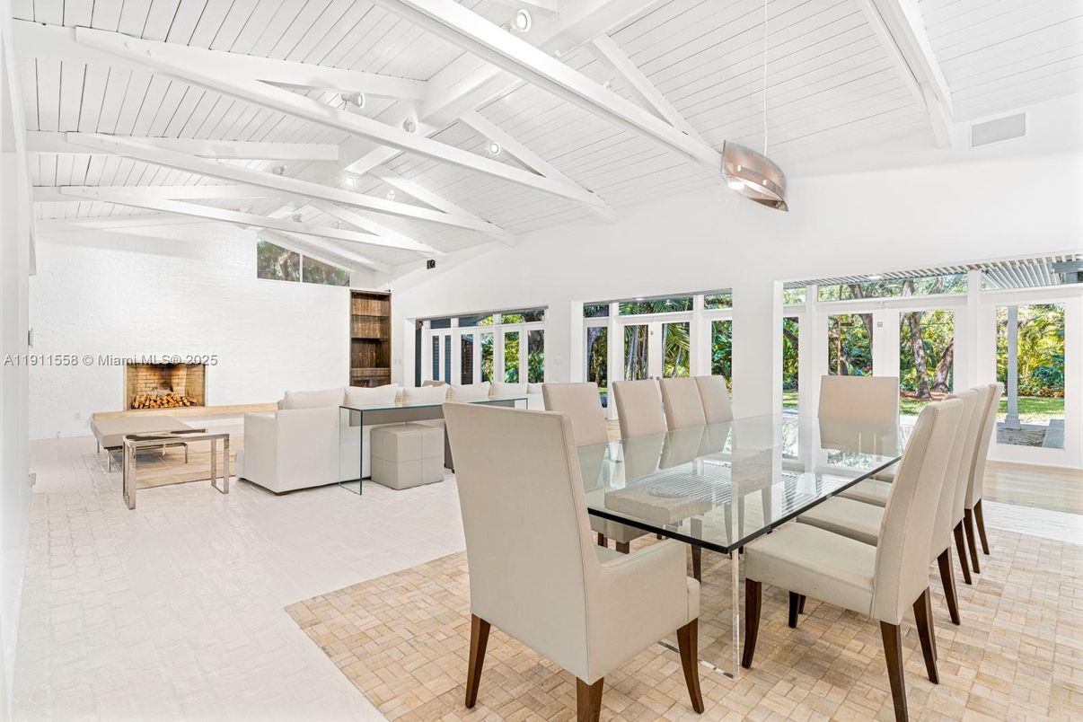 Dining room, Fireplace, Interior, Living room