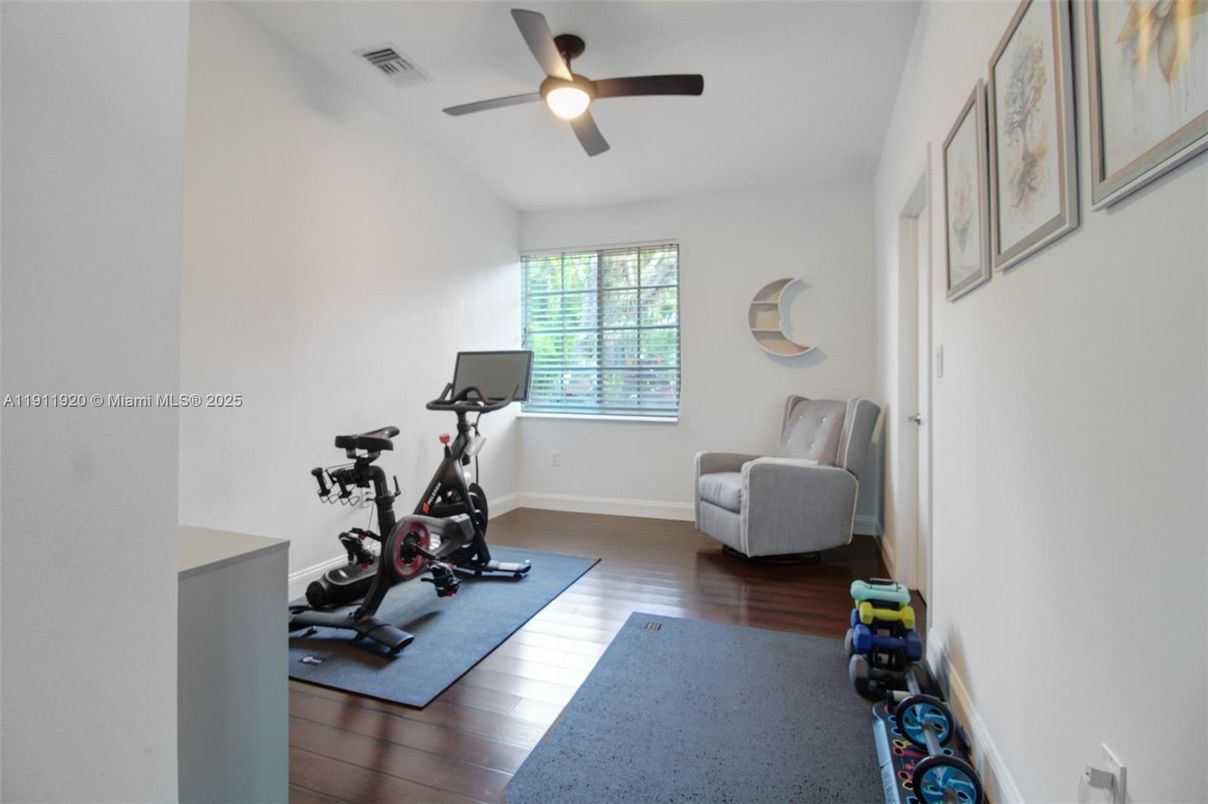 Fitness Equipment, Interior, Wood Texture Flooring