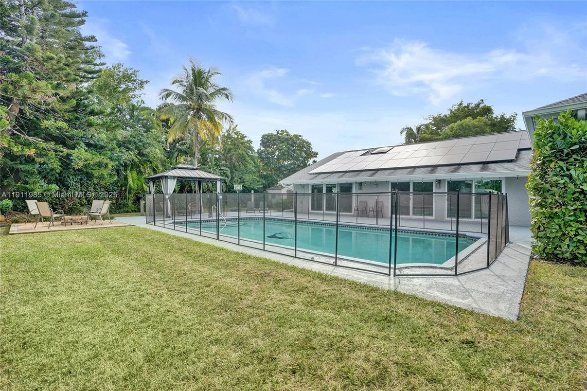 Backyard, Exterior, Pool, Solar Panels