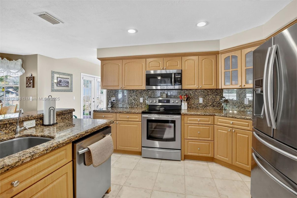 Interior, Kitchen, Recessed Lighting, Stainless Steel Appliances