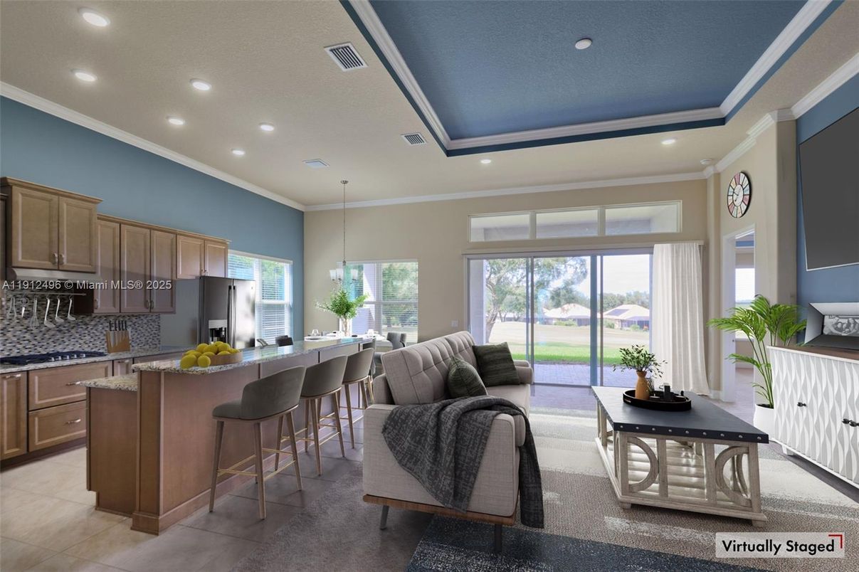 Interior, Kitchen, Pendant Lights, Recessed Lighting, Stainless Steel Appliances