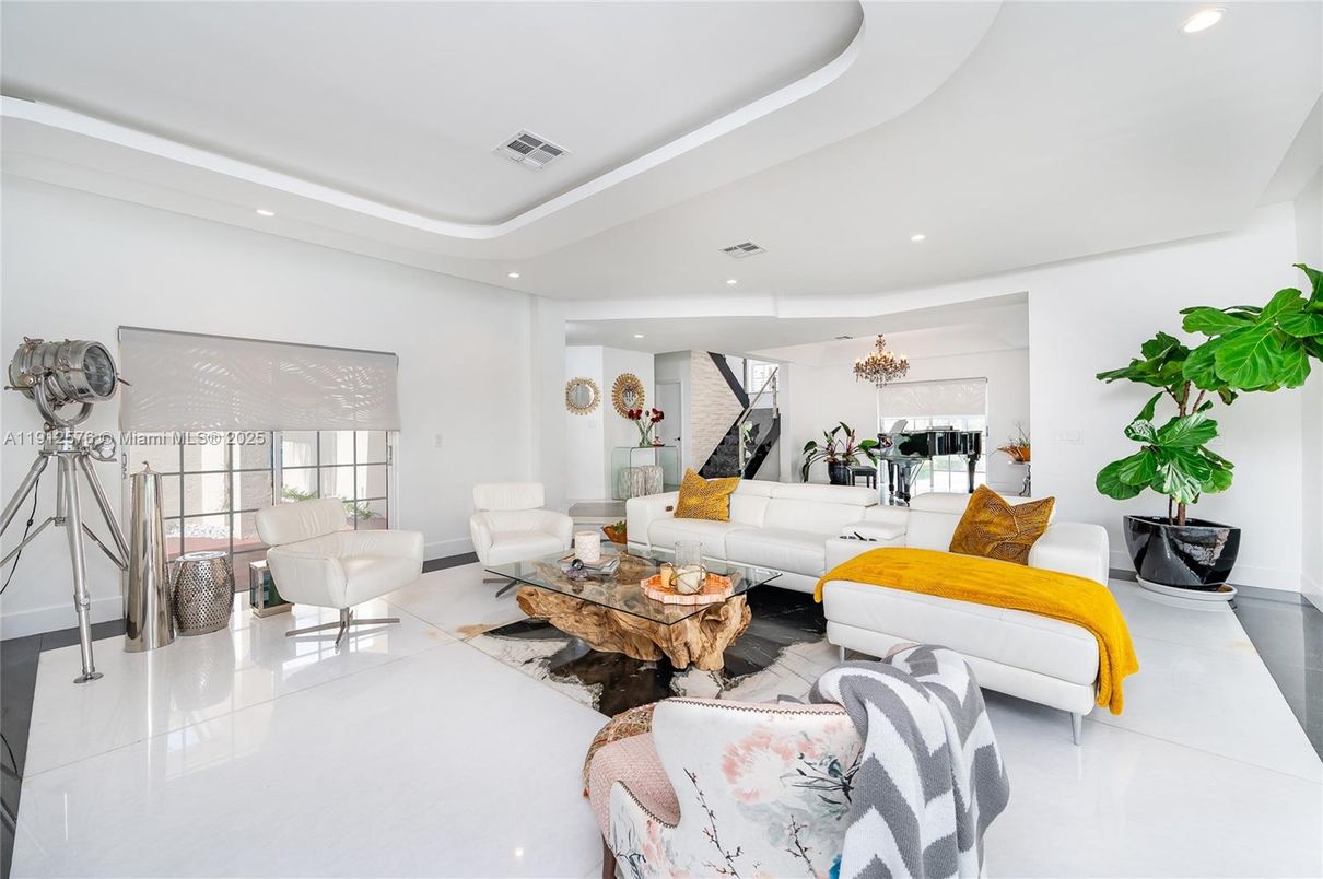 Interior, Living room, Recessed Lighting