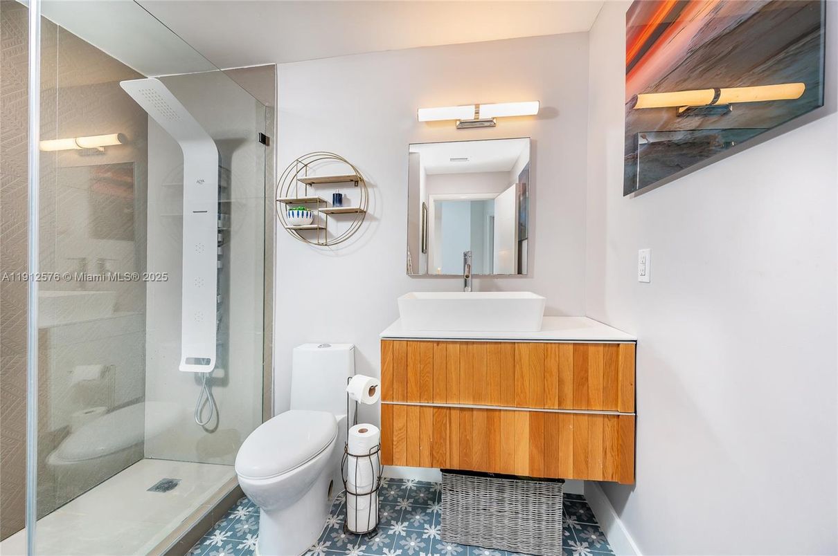 Bathroom, Glass Shower, Interior