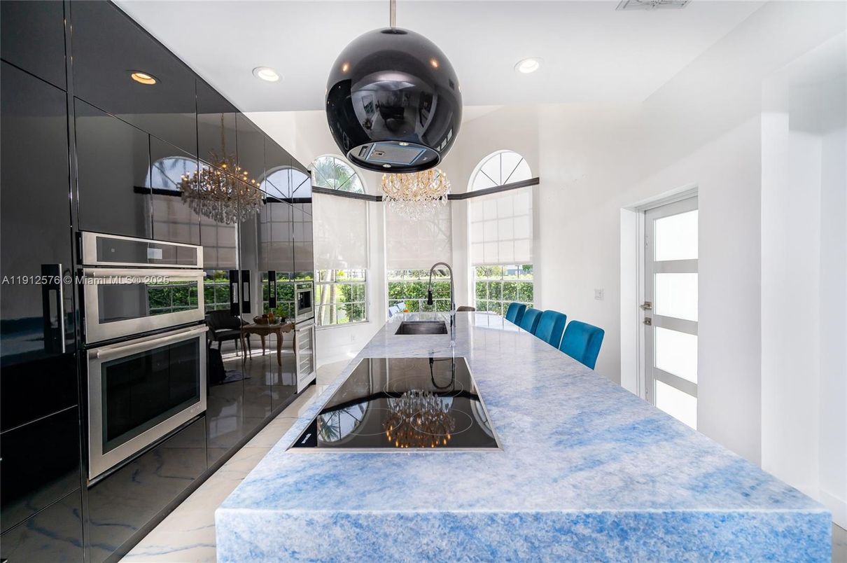 Chandelier, Interior, Kitchen, Recessed Lighting
