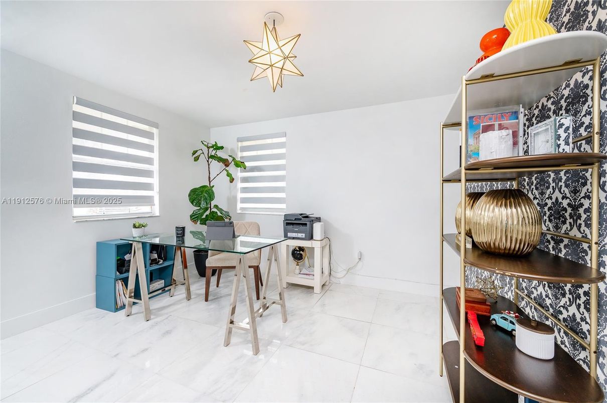 Home Office, Interior, Marble