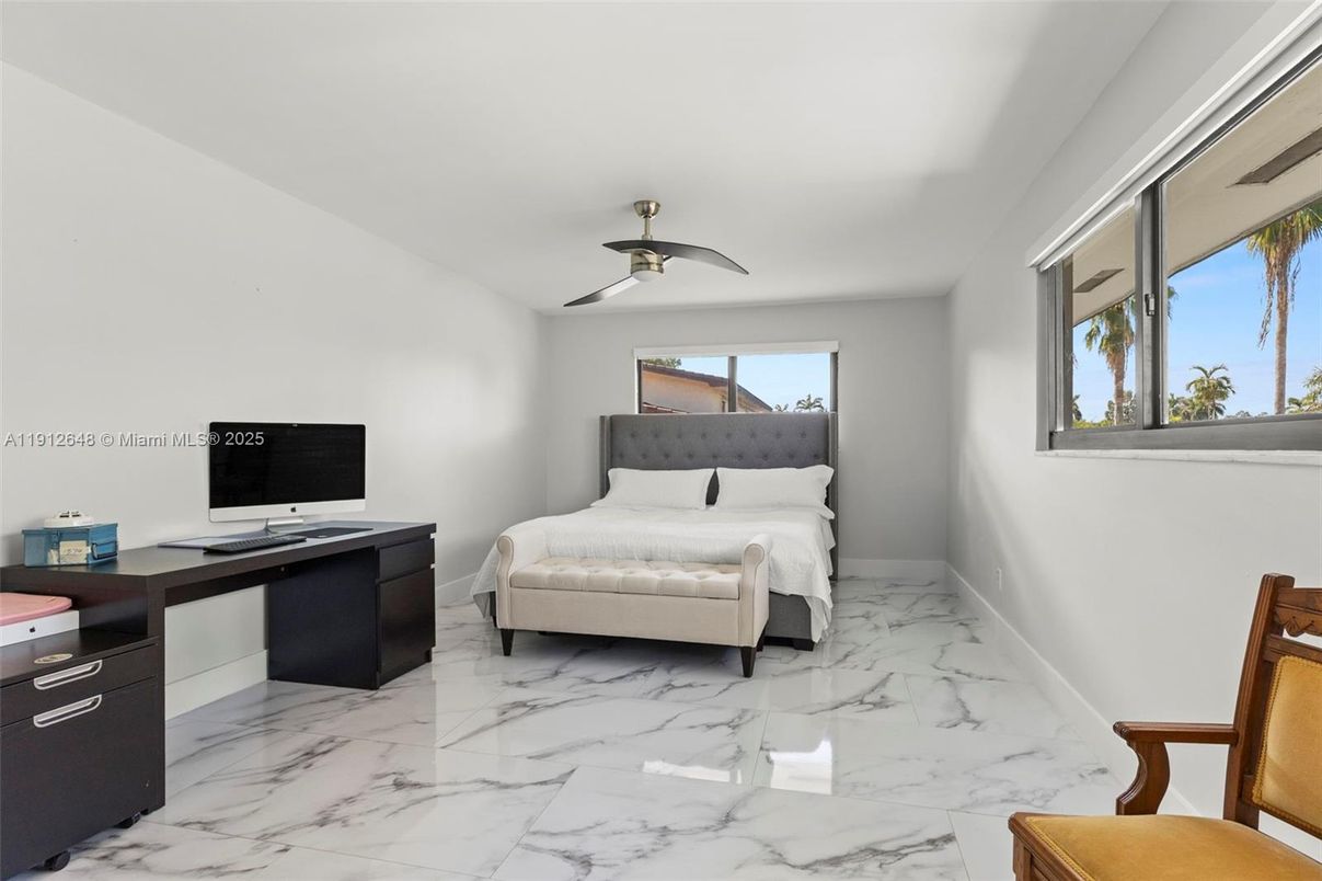 Bedroom, Home Office, Interior, Marble