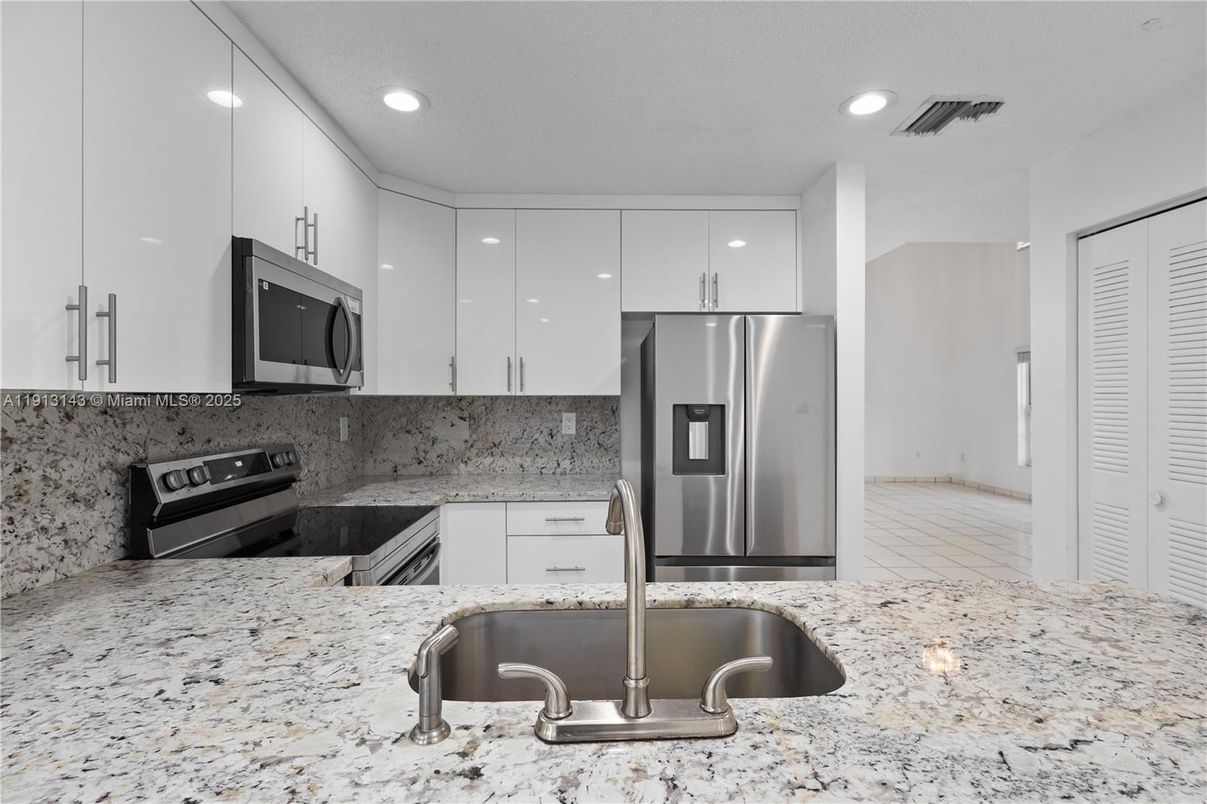 Interior, Kitchen, Recessed Lighting, Stainless Steel Appliances