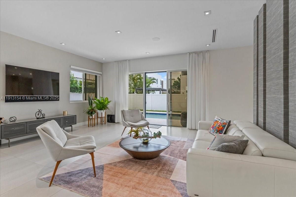 Interior, Living room, Recessed Lighting