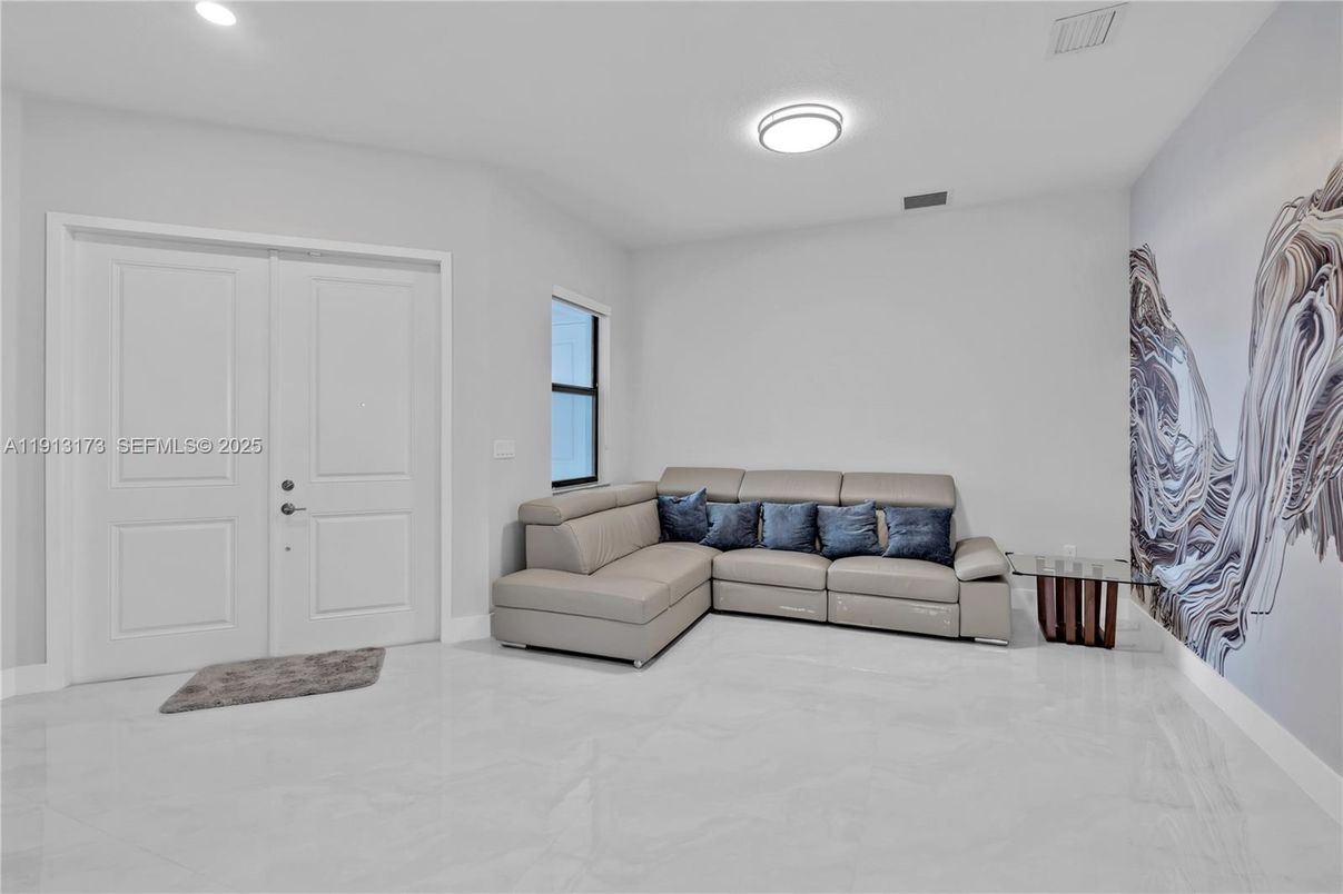 Interior, Living room, Recessed Lighting