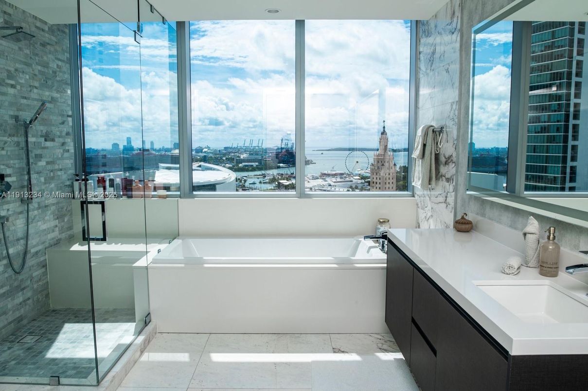 Bathroom, Glass Shower, Interior, Marble, Marble Walls, Water