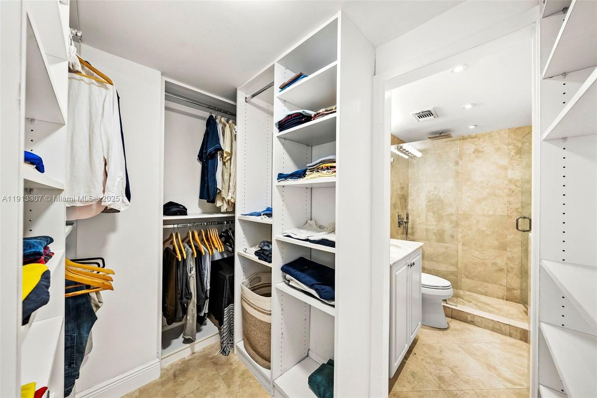 Bathroom, Interior, Recessed Lighting, Walk-in Closets