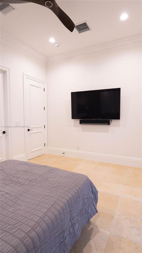 Bedroom, Interior, Recessed Lighting