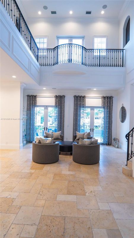 Interior, Living room, Recessed Lighting