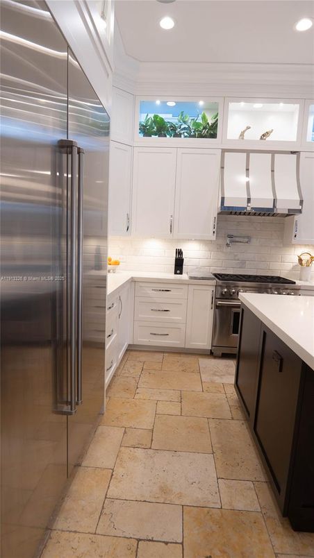 Interior, Kitchen, Recessed Lighting, Stainless Steel Appliances