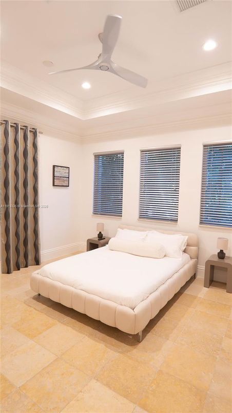 Bedroom, Interior, Recessed Lighting