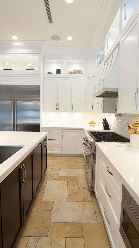 Interior, Kitchen, Recessed Lighting, Stainless Steel Appliances