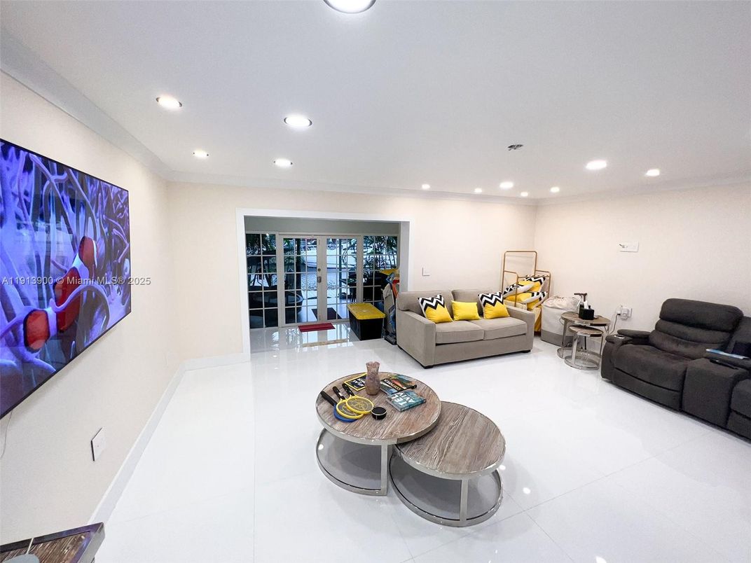 Interior, Living room, Recessed Lighting