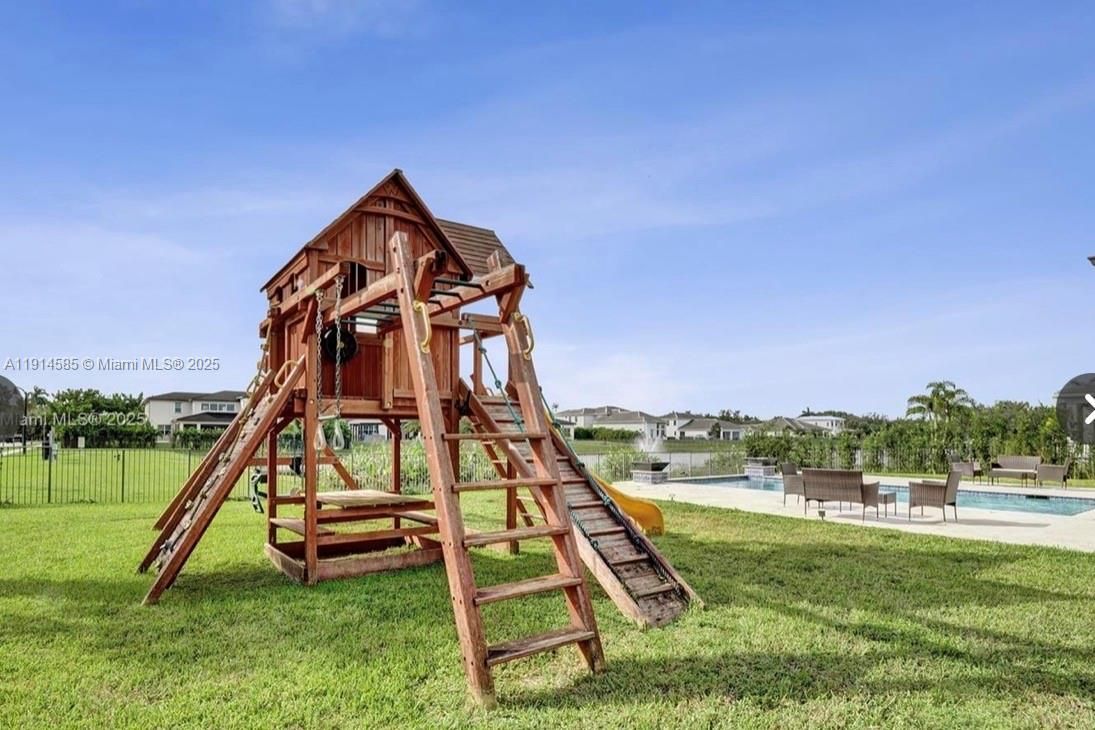 Backyard, Exterior, Playground, Pool