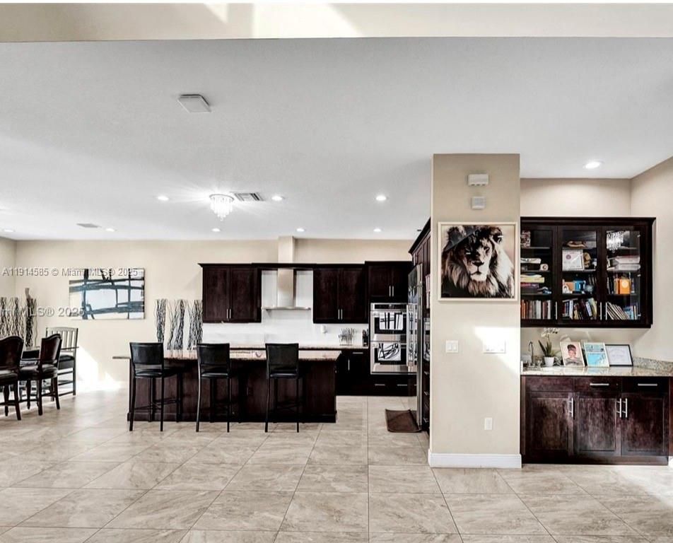 Dining room, Interior, Kitchen, Recessed Lighting