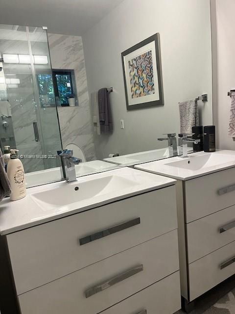 Bathroom, Glass Shower, Interior, Marble Walls