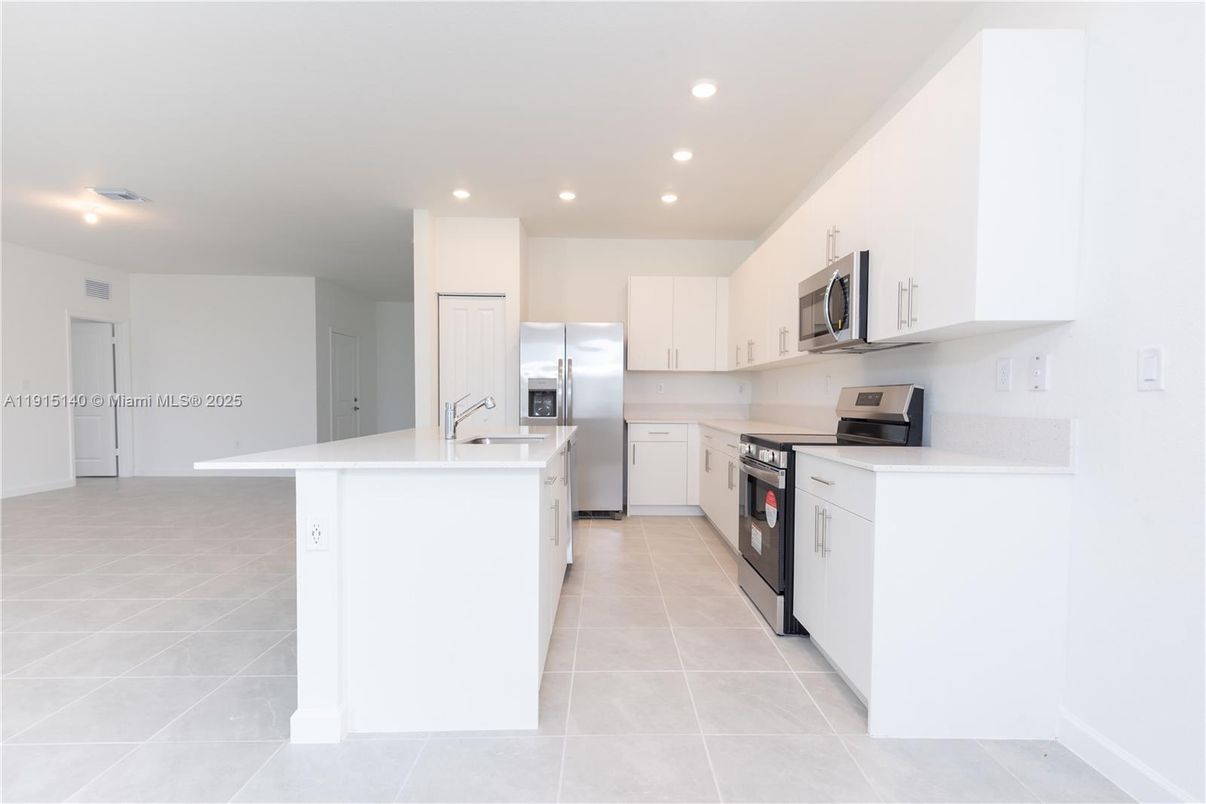 Interior, Kitchen, Recessed Lighting, Stainless Steel Appliances