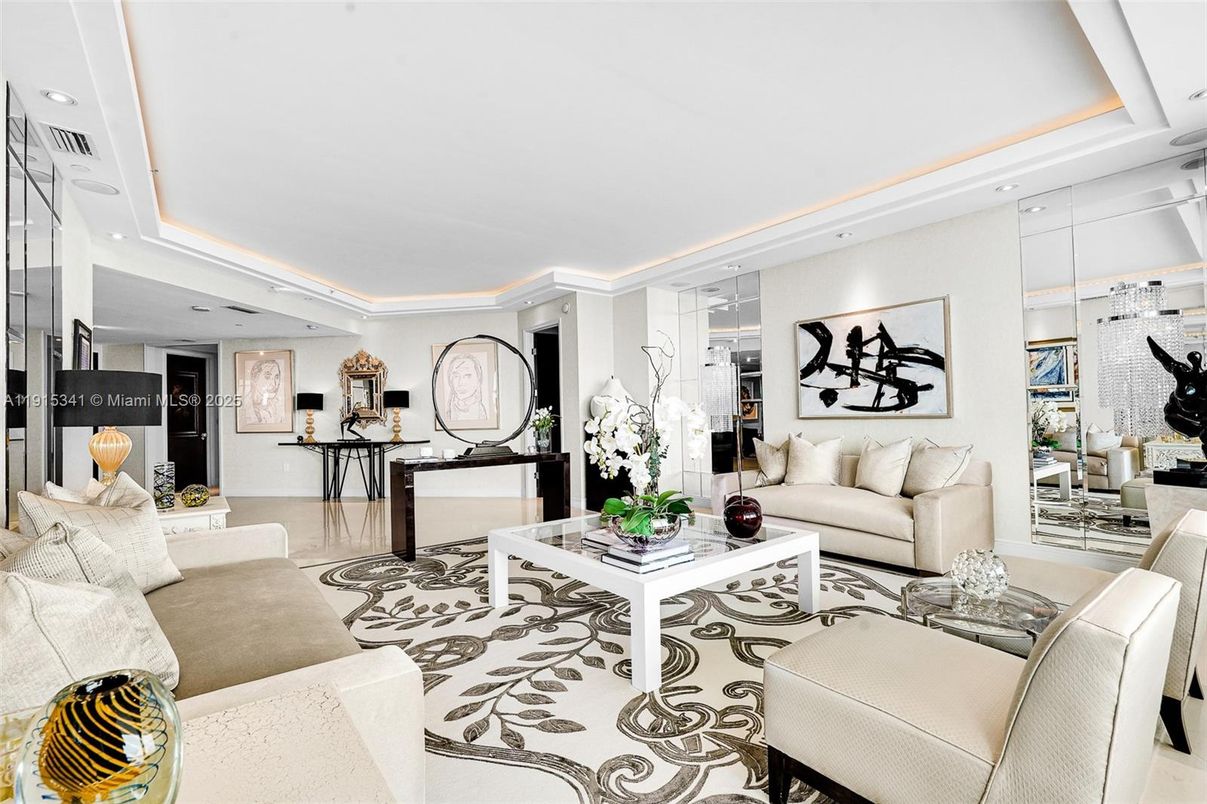 Interior, Living room, Recessed Lighting