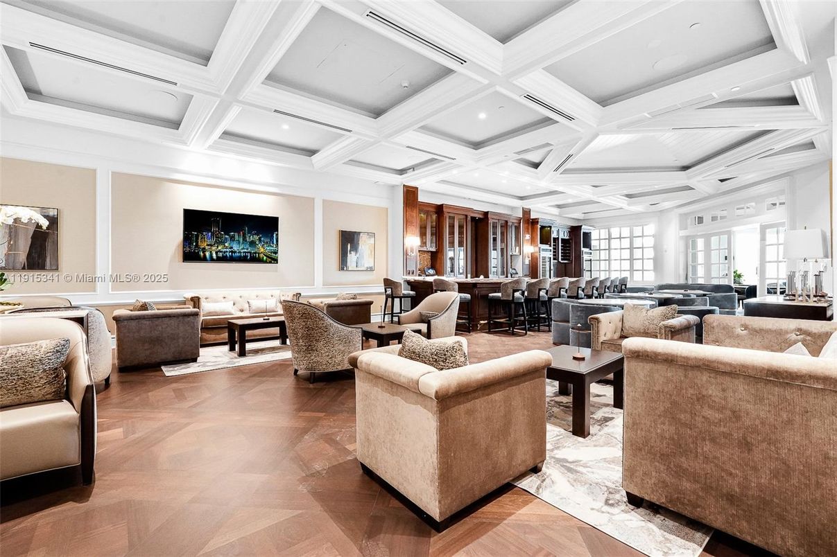 Dining room, Interior, Living room, Recessed Lighting, Wood Texture Flooring