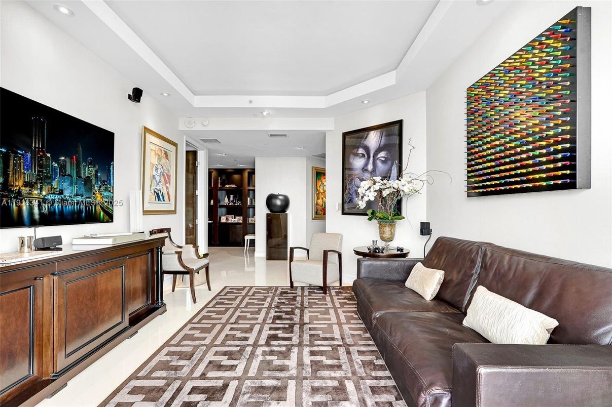 Interior, Living room, Recessed Lighting