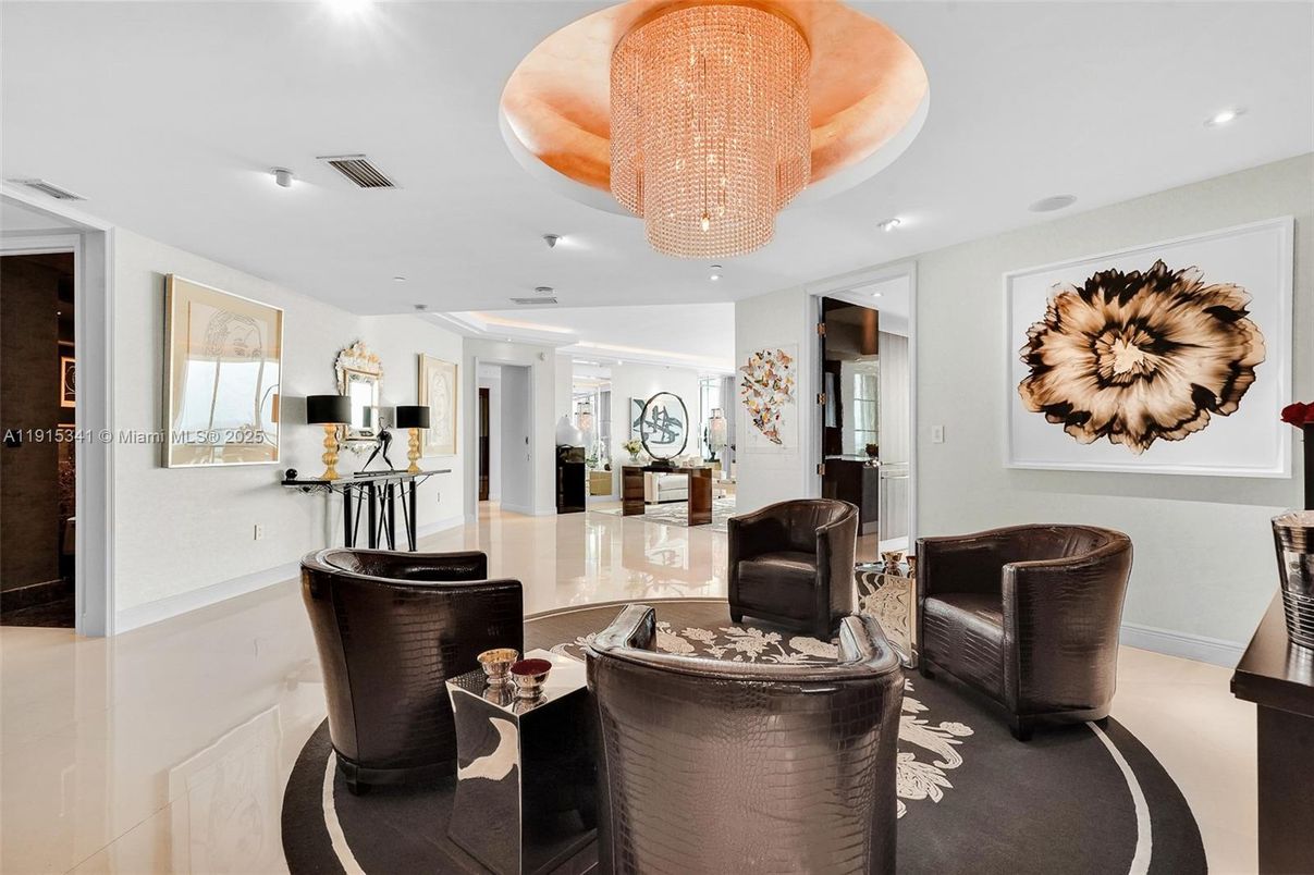 Chandelier, Interior, Recessed Lighting