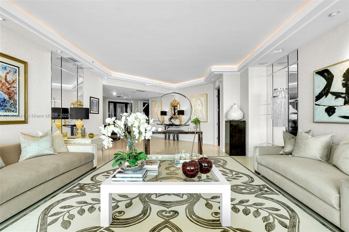 Interior, Living room, Recessed Lighting