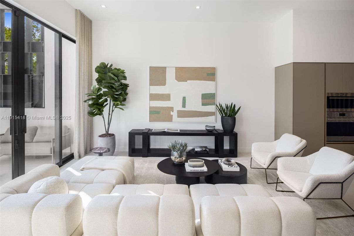 Interior, Living room, Recessed Lighting