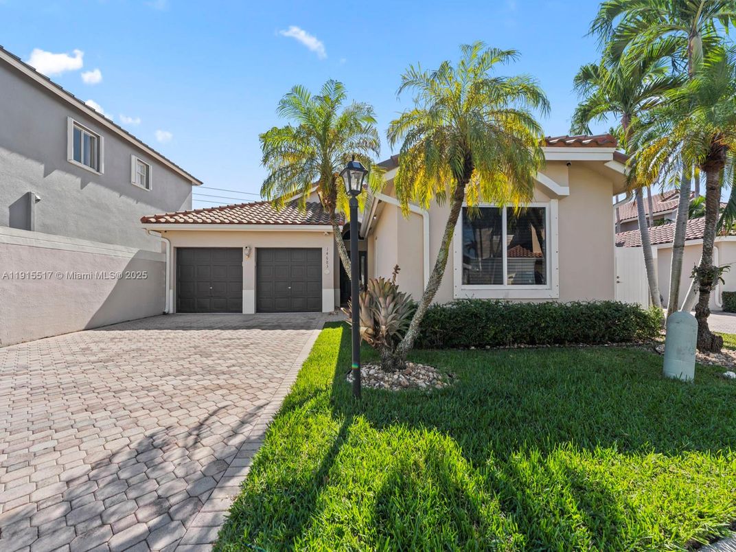 Attached, Backyard, Exterior, Facade, Mediterranean