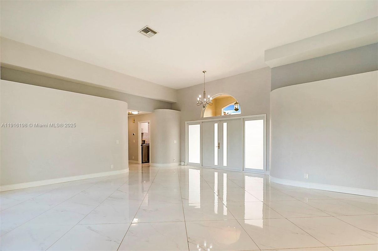 Chandelier, Empty room, Interior, Marble