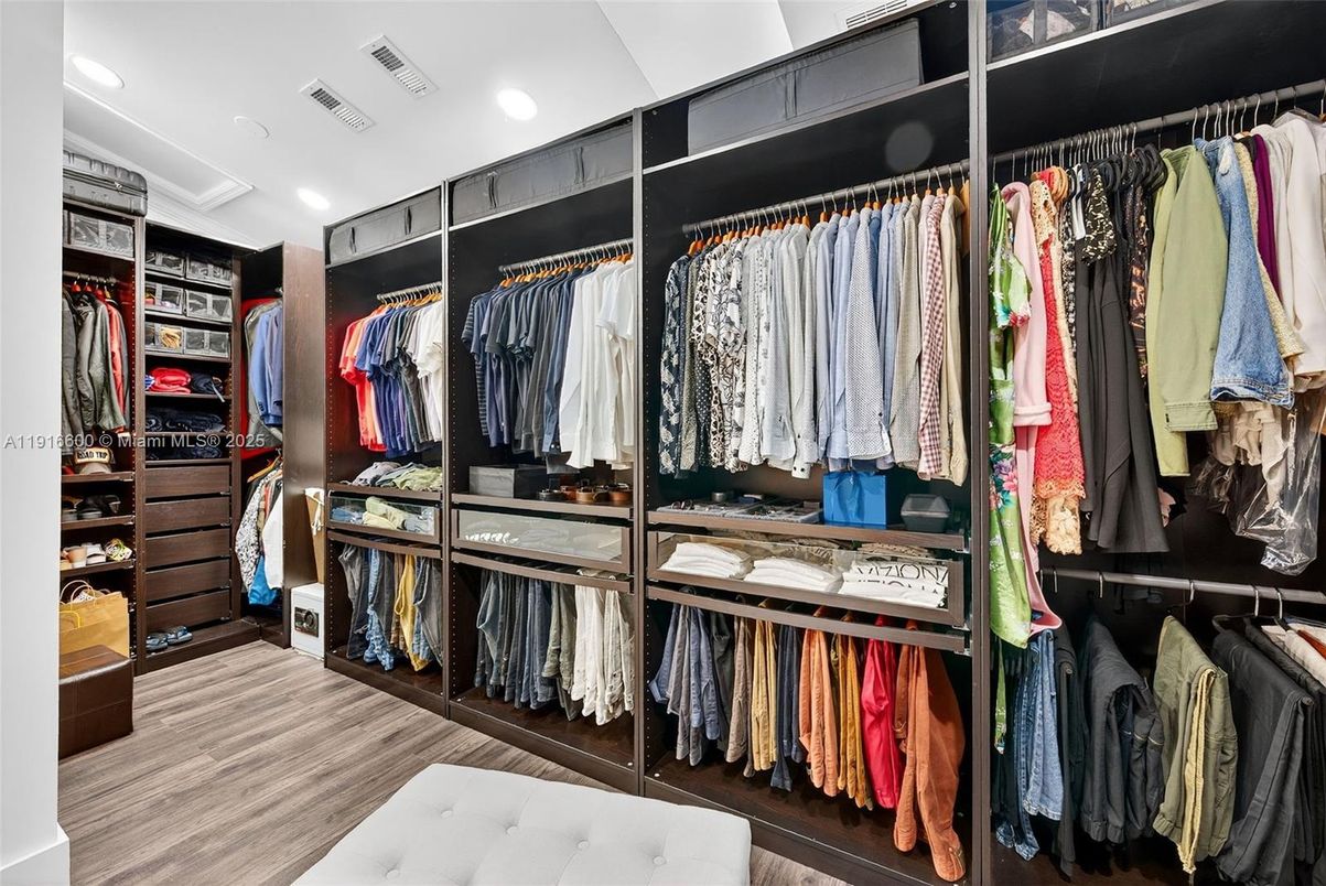 Interior, Recessed Lighting, Walk-in Closets, Wood Texture Flooring