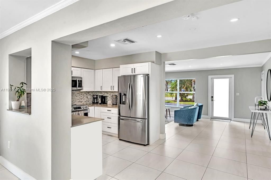 Interior, Kitchen, Recessed Lighting, Stainless Steel Appliances