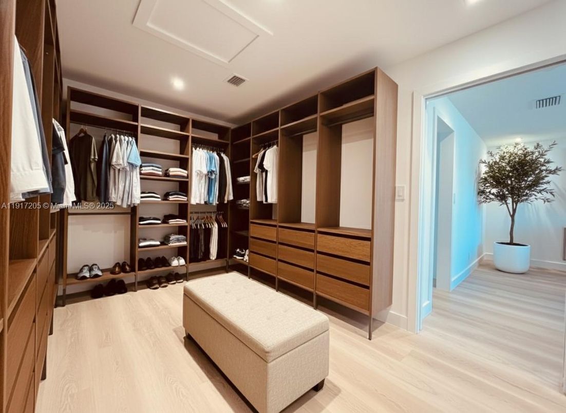 Interior, Recessed Lighting, Walk-in Closets, Wood Texture Flooring
