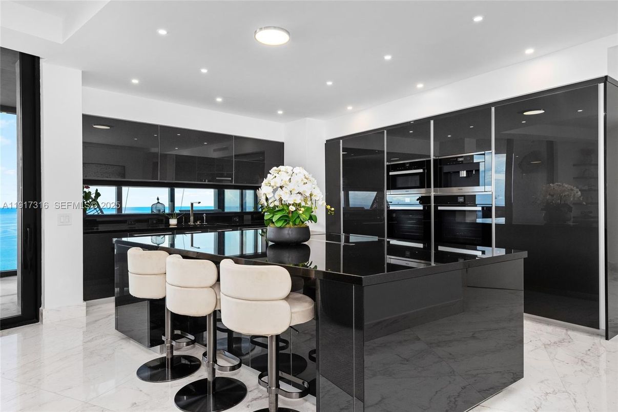 Interior, Kitchen, Marble, Recessed Lighting, Water