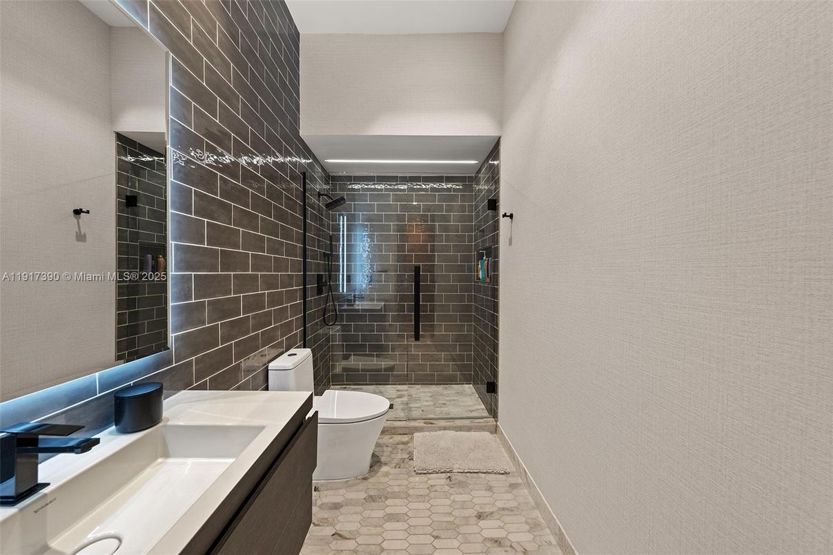 Bathroom, Dual Sink Vanities, Glass Shower, Interior