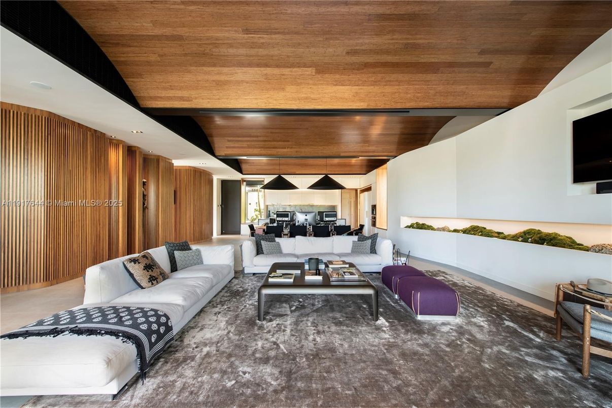 Interior, Kitchen, Living room, Wooden Ceilings