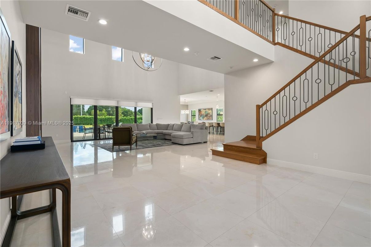 Interior, Living room, Recessed Lighting