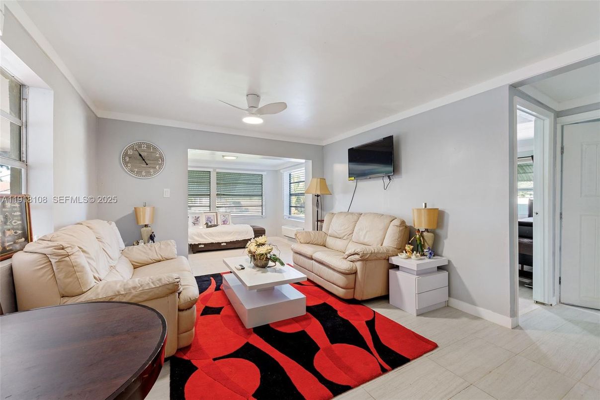 Interior, Living room, Recessed Lighting