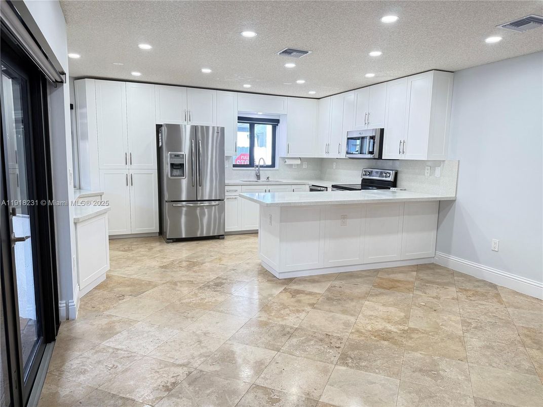 Interior, Kitchen, Recessed Lighting, Stainless Steel Appliances