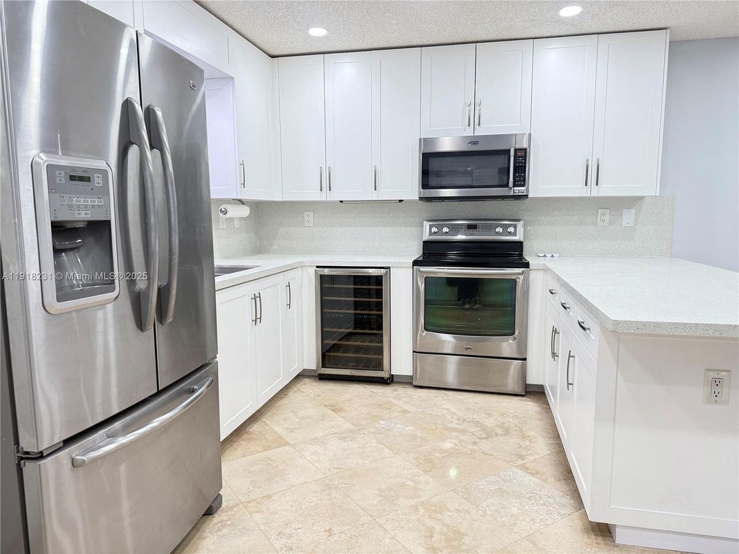 Interior, Kitchen, Recessed Lighting, Stainless Steel Appliances