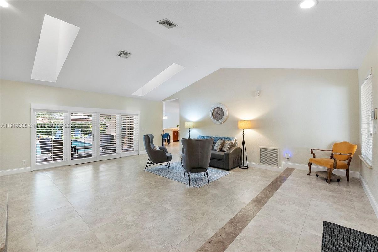 Interior, Living room, Recessed Lighting